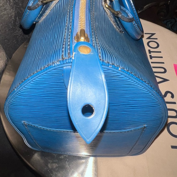 Louis Vuitton speedy 35 epi-blue - Picture 12 of 16